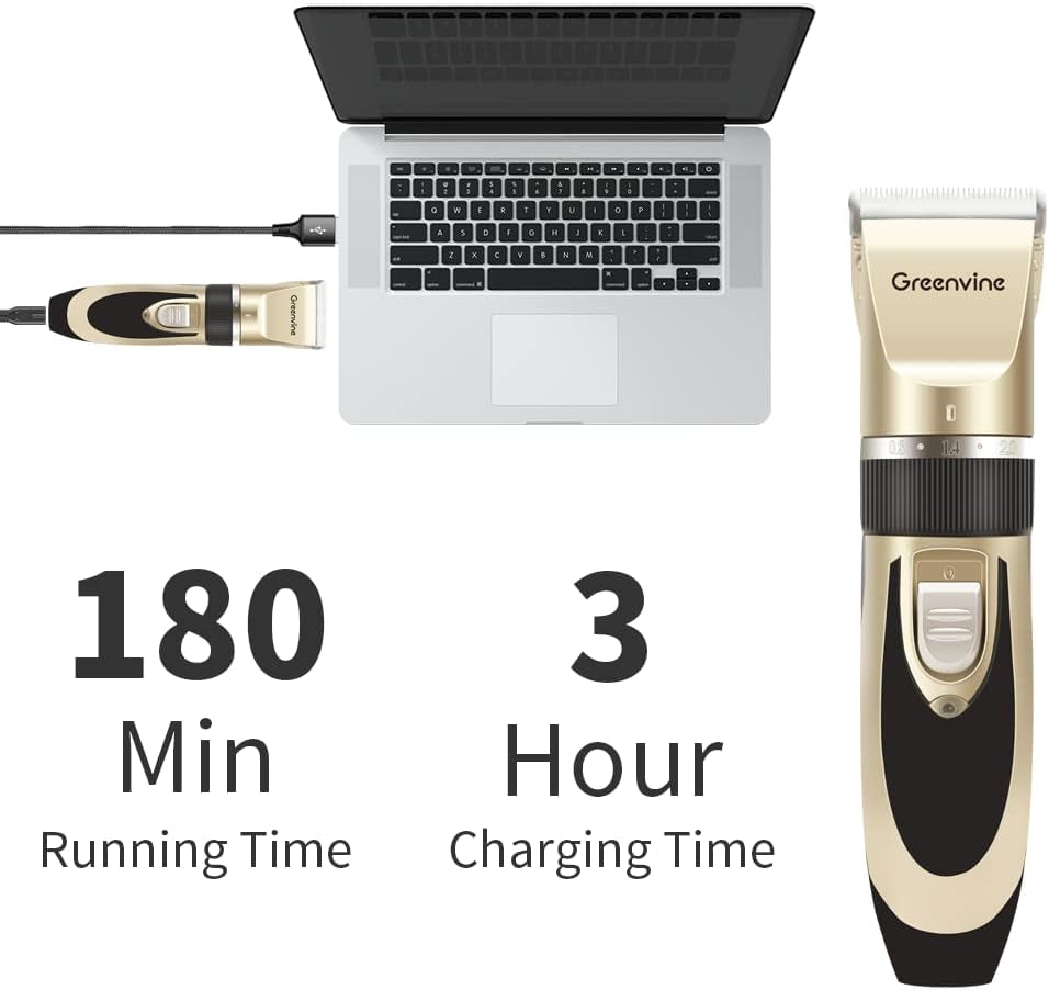 Dog Clippers,Usb Rechargeable Dogs Cats and Other Pets Grooming Kit,Professional Hair Shavers,Pets Hair Remover